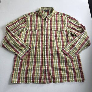 VINTAGE MARITHE FRANCOIS GIRBAUD BUTTON SHIRT MENS SIZE 3XL LONG SLEEVE COTTON‎